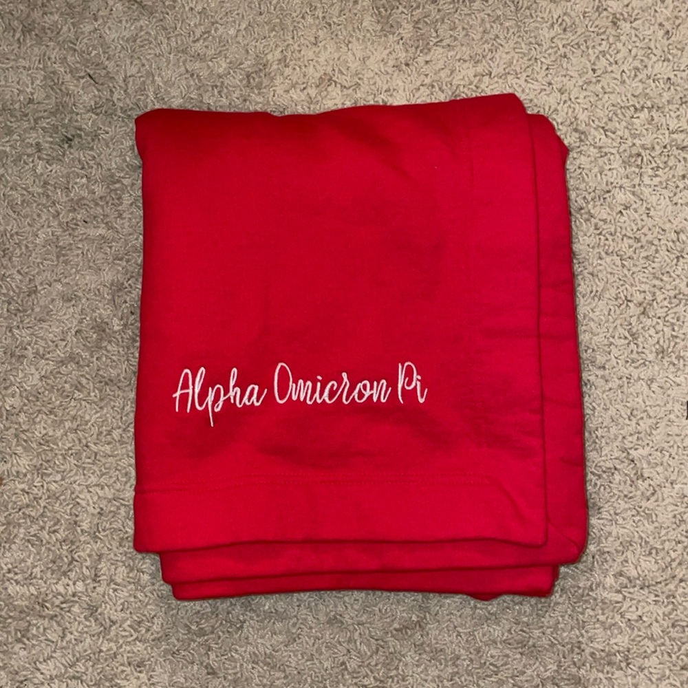 AOII “Alpha Omicron Pi” Blanket
